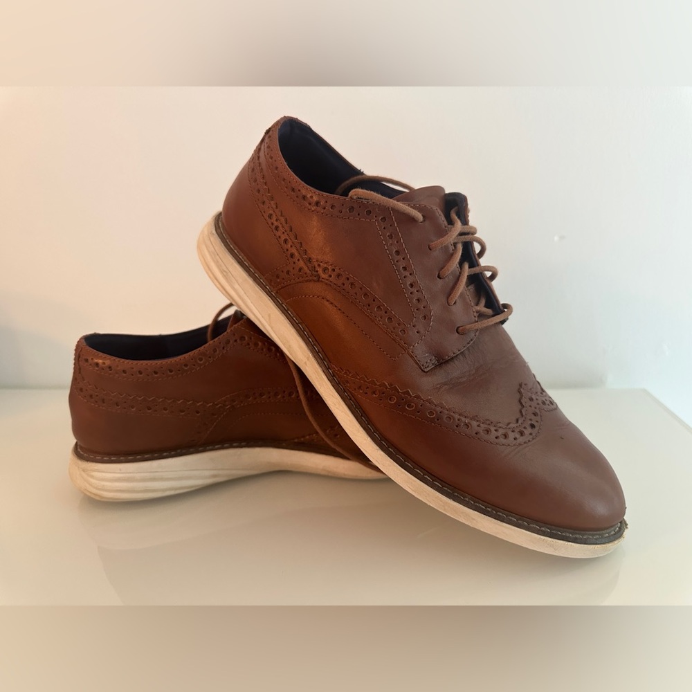 Cole Haan Women’s Original Wingtip Oxfords Tan Colour